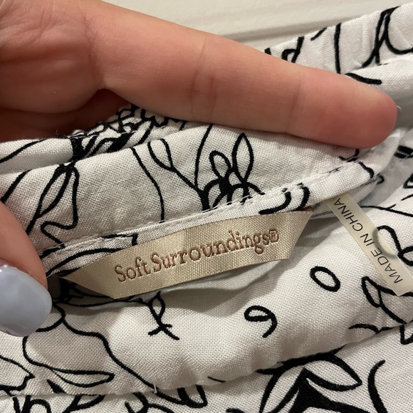 Soft Surroundings Maxi Skirt Abstract Modern Contemporary Women’s size Small - Picture 5 of 7